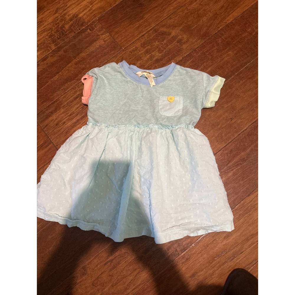Matilda‎ Jane Girls Light Blue Dot Ruffle Sleeve shirt Size 6